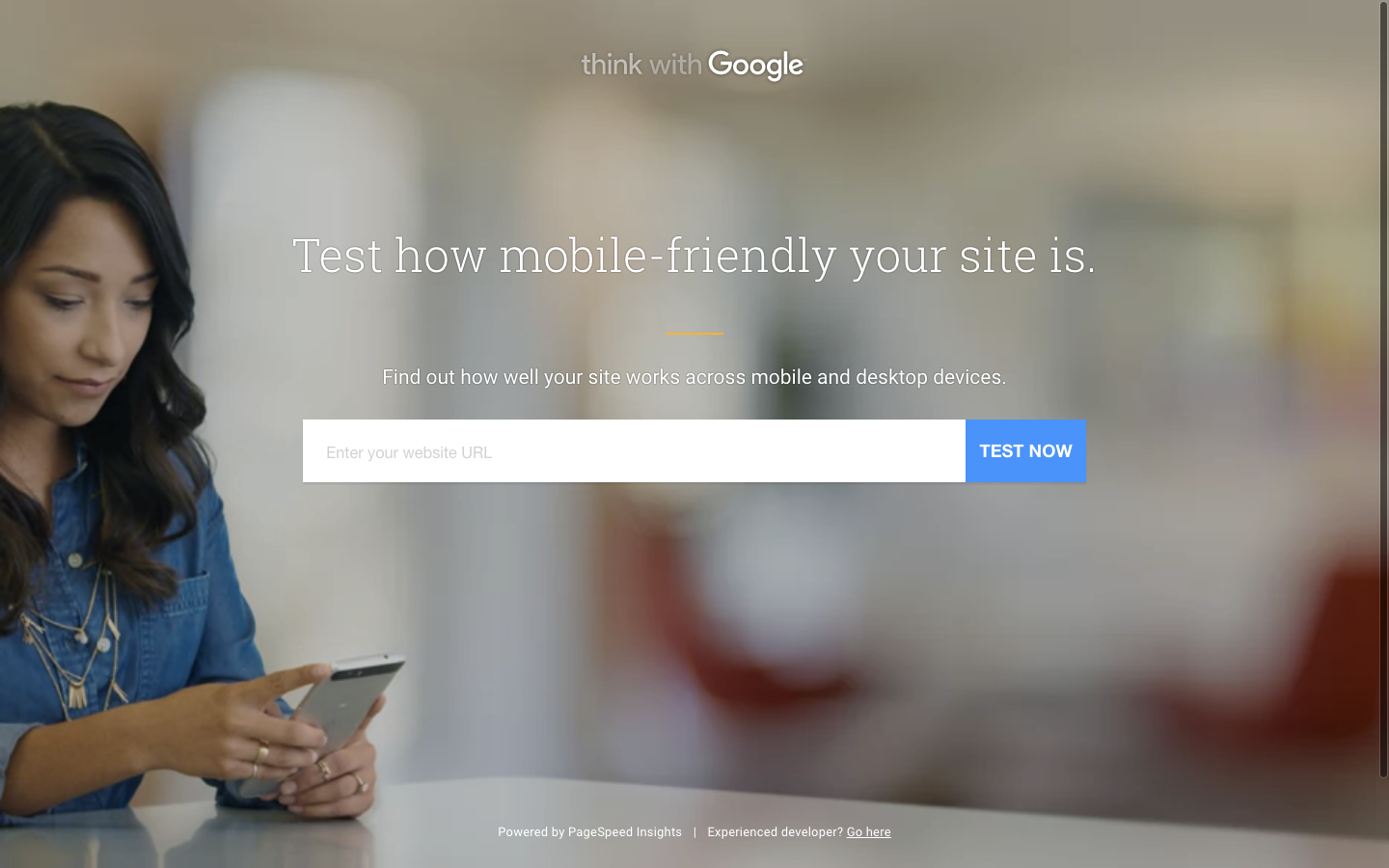 Google's Test My Site tool