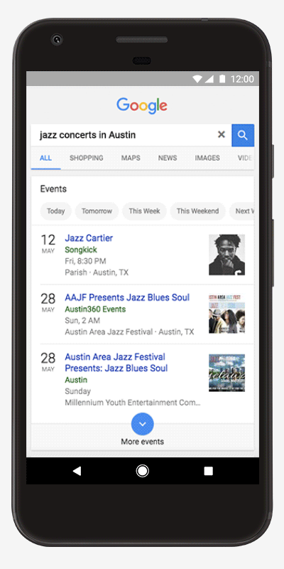 Google Search for Events Gets Overhauled