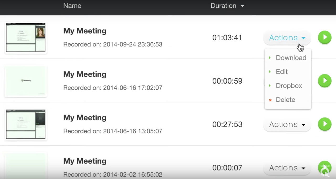 Clickmeeting screenshot