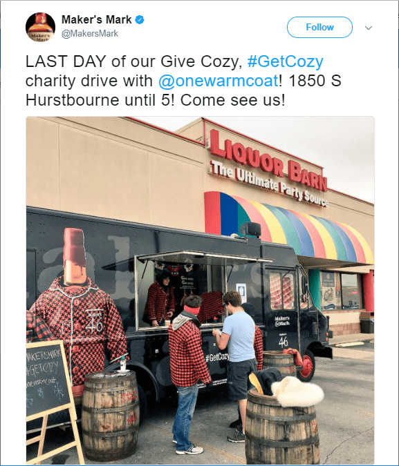 Maker's Mark Twitter Screenshot