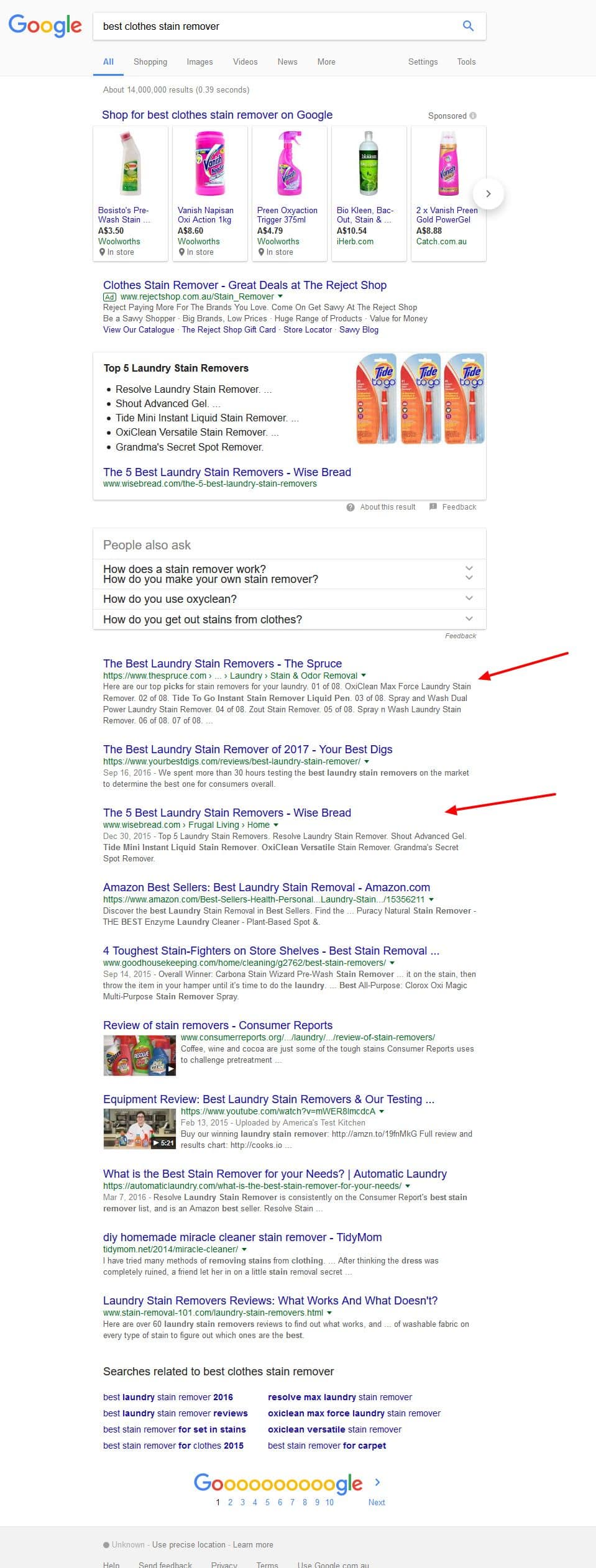 best clothes stain remover - influencer marketing seo