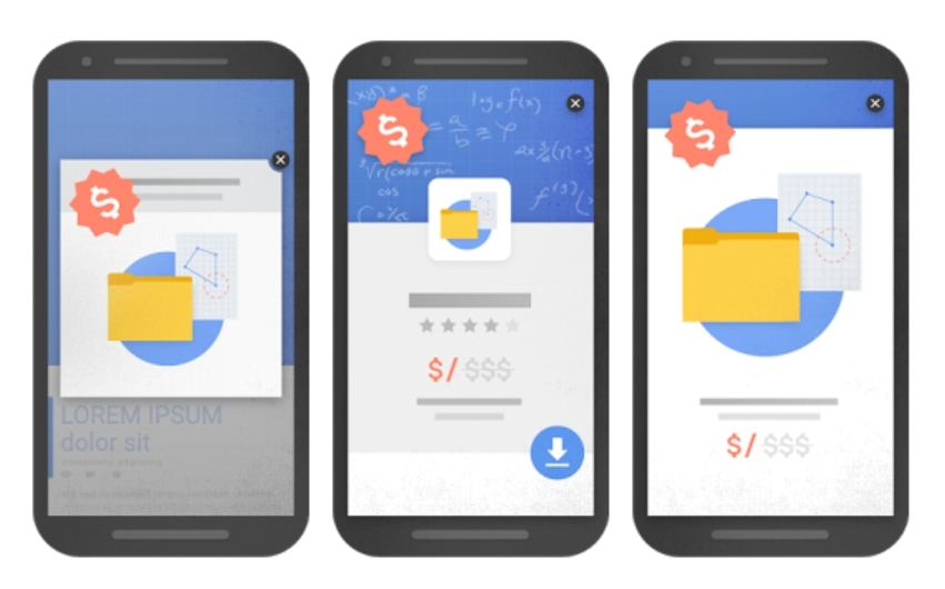 Intrusive popups and interstitials example
