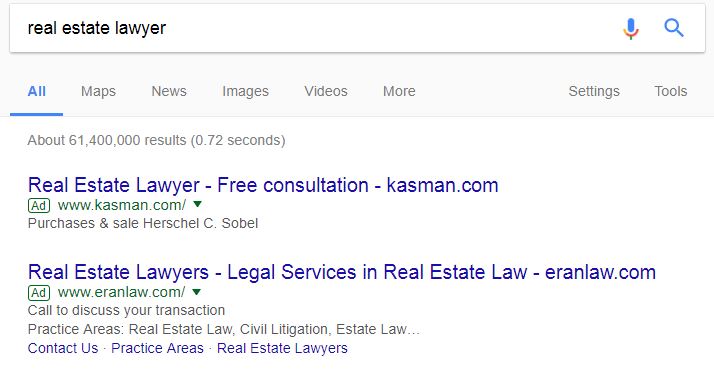 Example Real Estate Lawyer Competitors