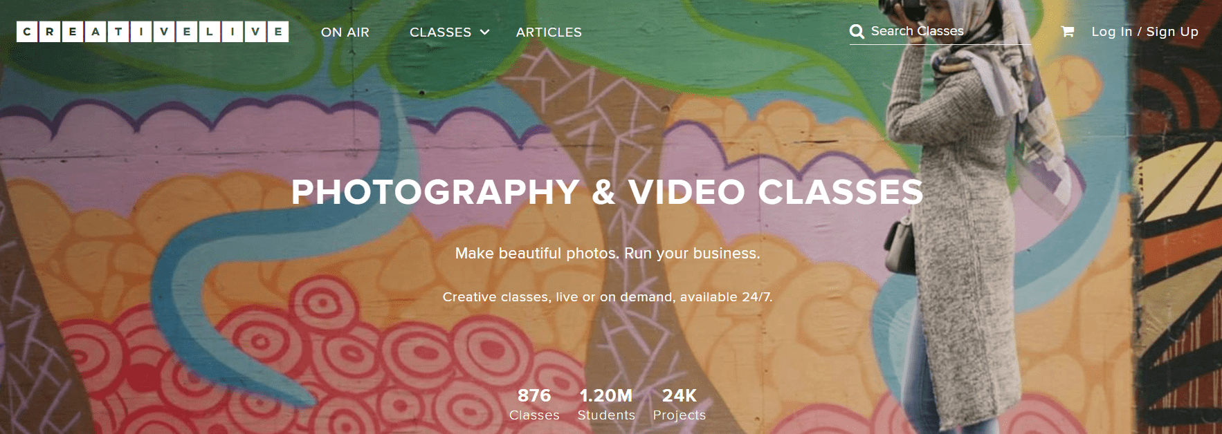 CreativeLive's List of Photography & Videography Classes