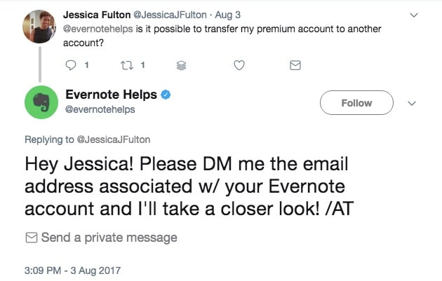 Evernote on Twitter
