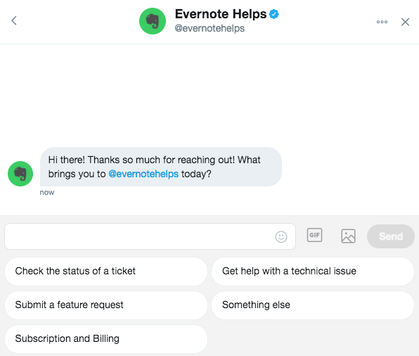 Evernote Helps Twitter