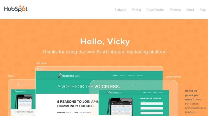 HubSpot Personalization Example