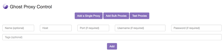 Ghost Proxy Controls