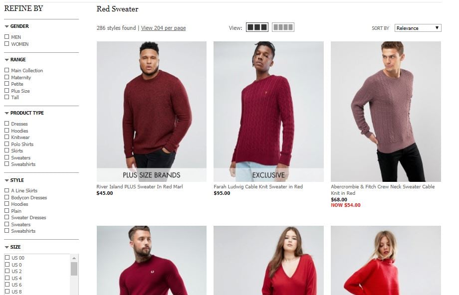 red-sweater-faceted-navigation-example