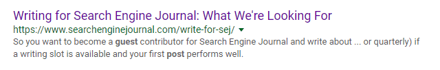 Search Engine Journal guest blogging how to apply