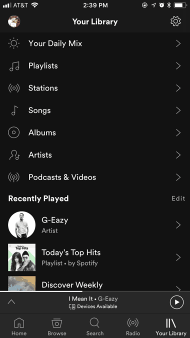 Spotify Mobile App