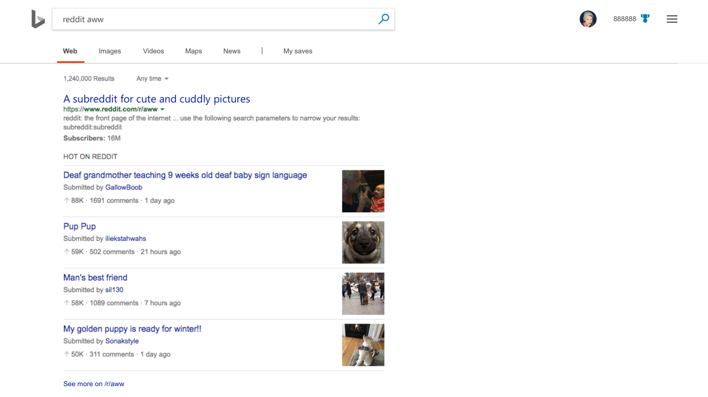 Bing to Offer Unique Search Experiences for Reddit Content