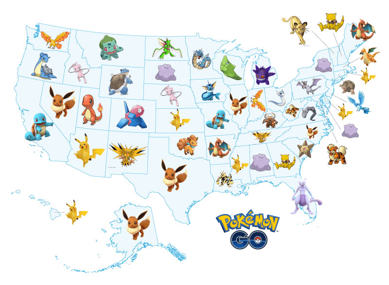 Pokemon Go map created by Decluttr