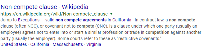 non-compete meta description