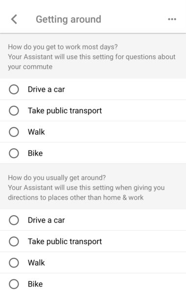 Google Assistant Update: Set Your Preferred Method of Travel