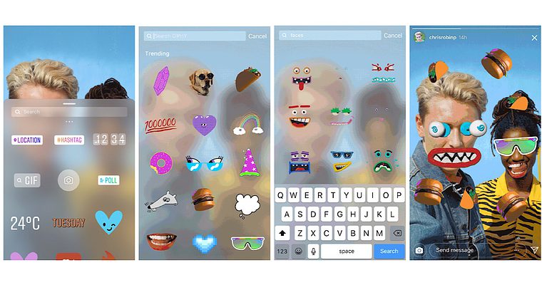 Instagram Stories Can Now Include GIFs