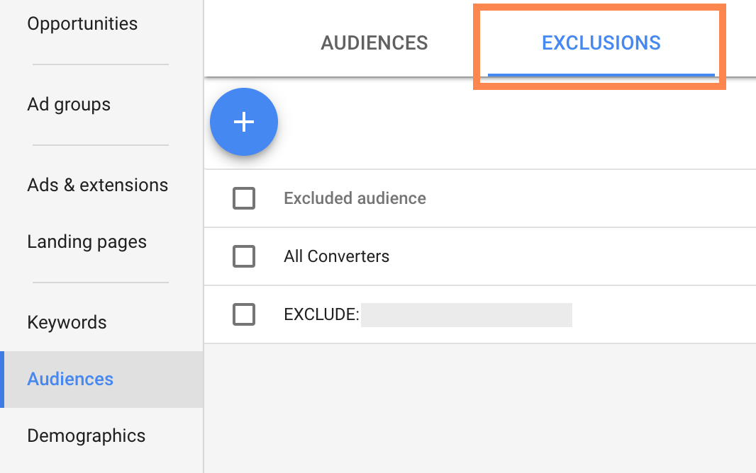 Audience Exclusions in AdWords | SEJ