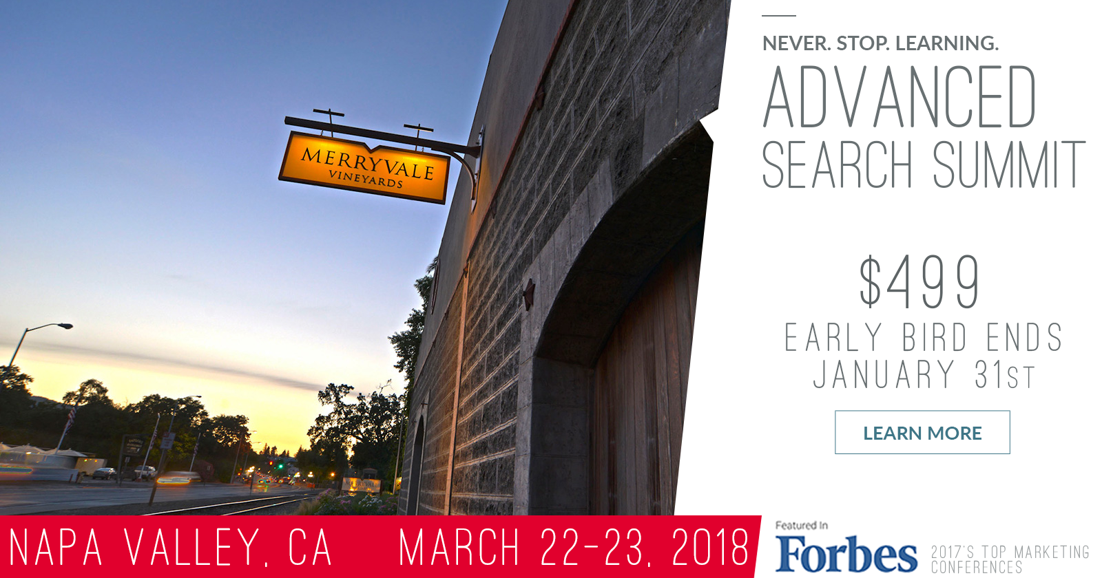 Advanced Search Summit Napa: An Experience You’ll Never Forget!