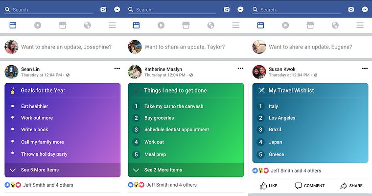 Facebook Reveals New Tool for Posting Personal Lists