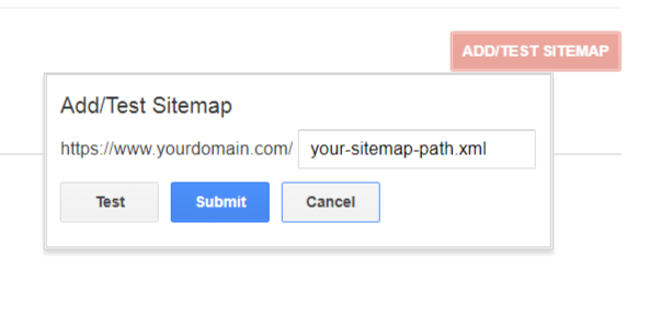 sitemap settings