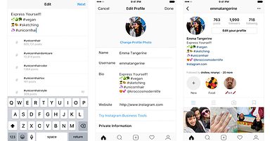Instagram Adds Support for Hashtags & Profile Links in Bios