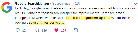 Broad Core Algorithm Update