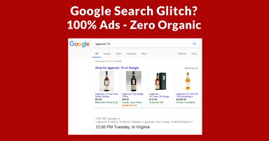 Google Search Glitch? 100% Ads – Zero Organic Links