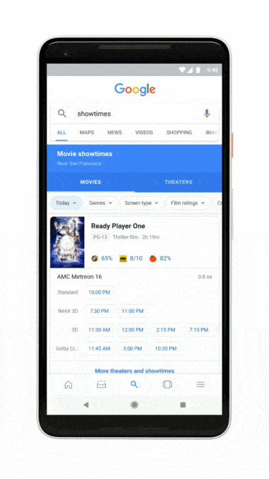 Google Enhances Movie Search With Ratings, Showtimes, and More