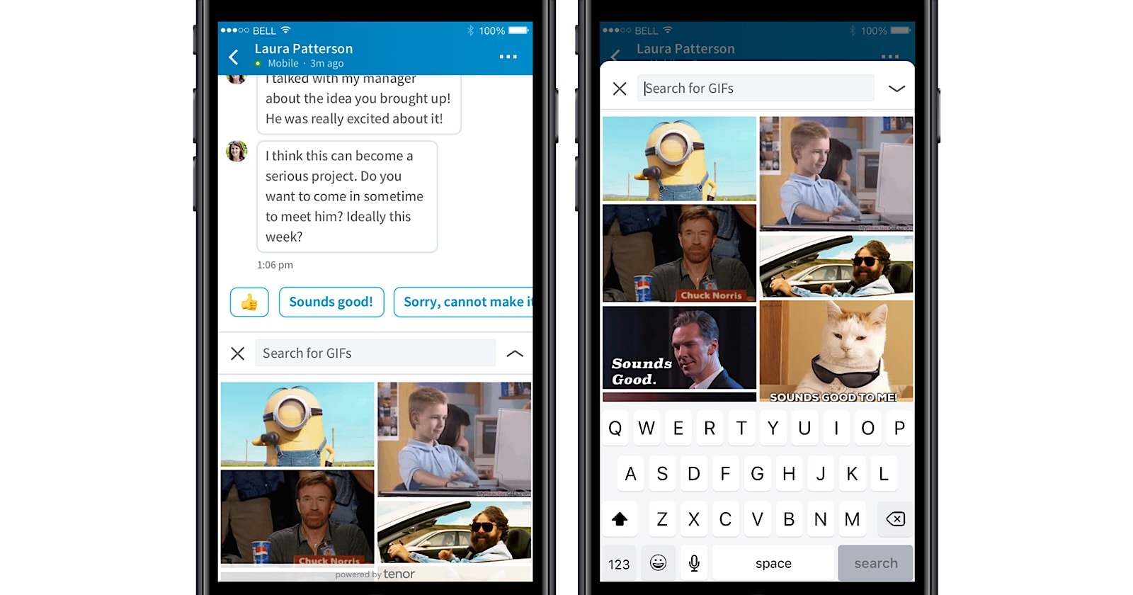 LinkedIn Integrates GIFs into Messaging