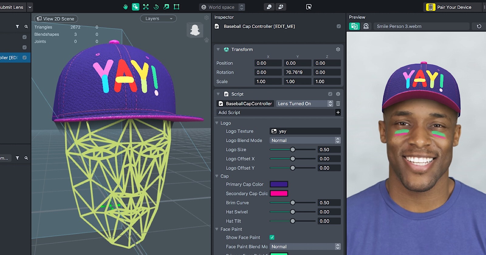 Snapchat Lets Anyone Create AR Face Lenses