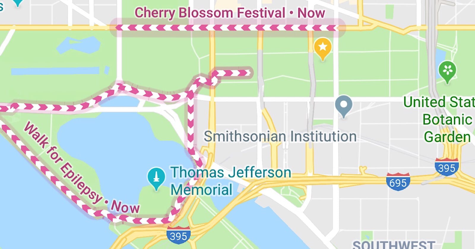 Google Maps Highlights Public Events Currently In Progress