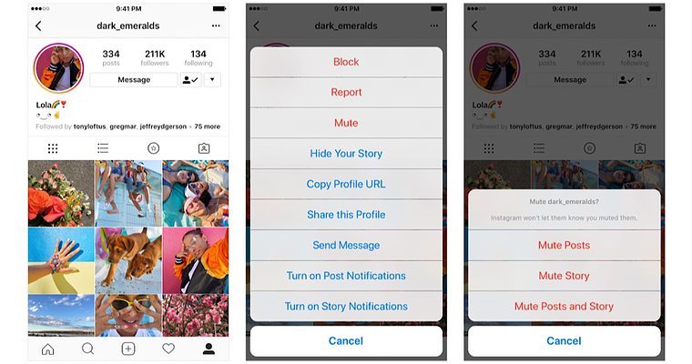 Instagram Lets Users ‘Mute’ Other Accounts