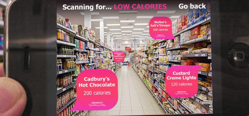 augmented reality marketing in supermarket