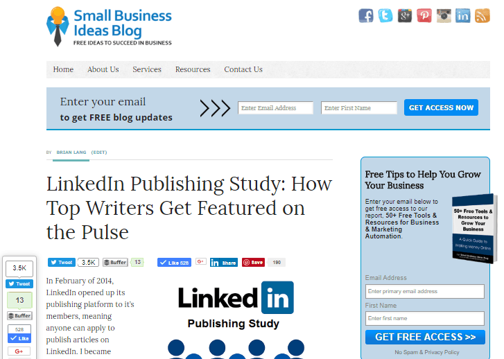 LinkedIn Publishing Post