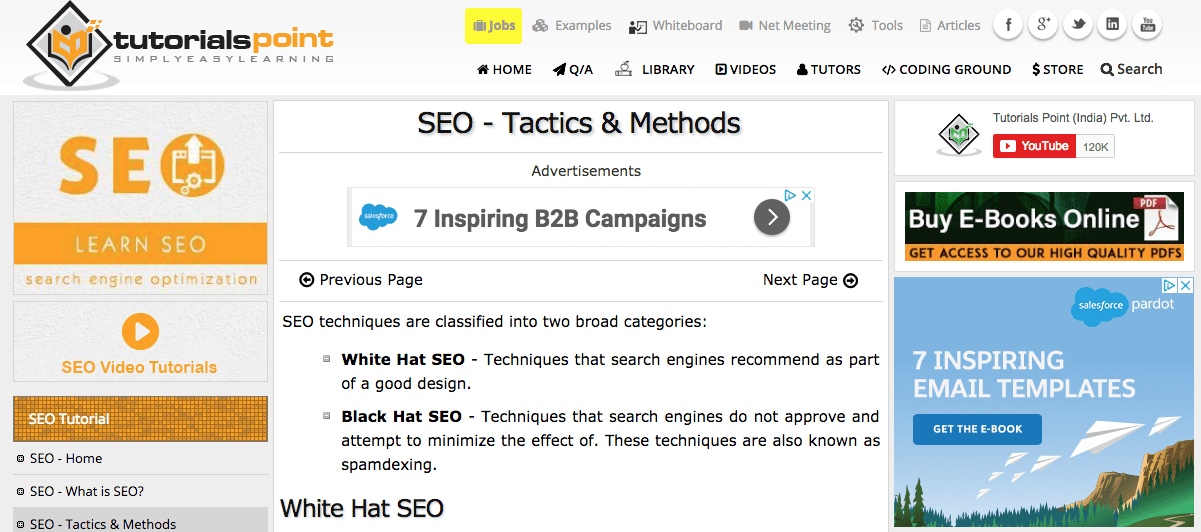 SEO tactics methods