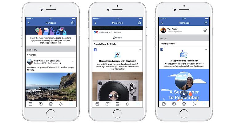 Facebook’s New “Memories” Page Highlights Engaging Posts from Years Past