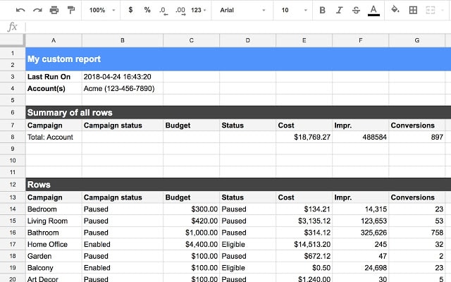 Google AdWords Releases New Tool for Creating Reports