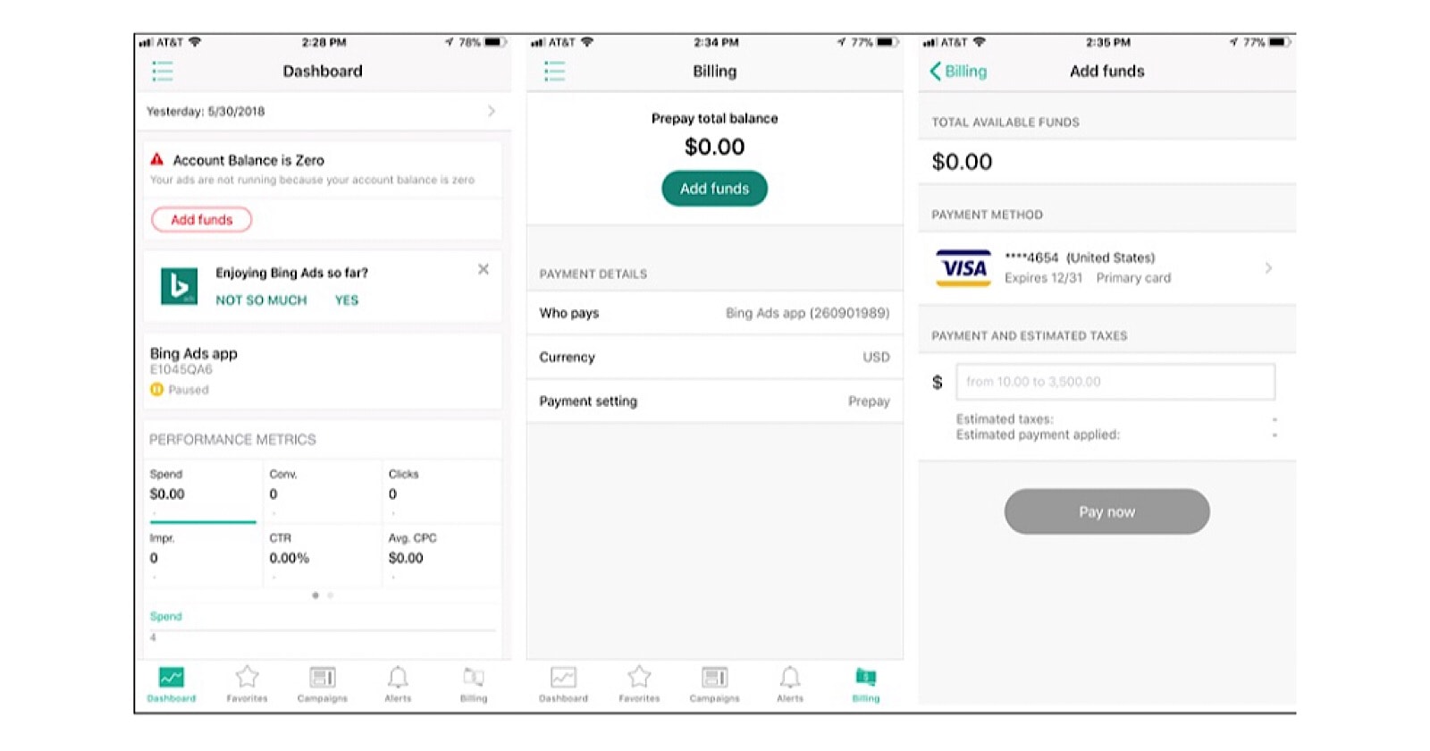 Bing Ads App Updated With New Payment Features