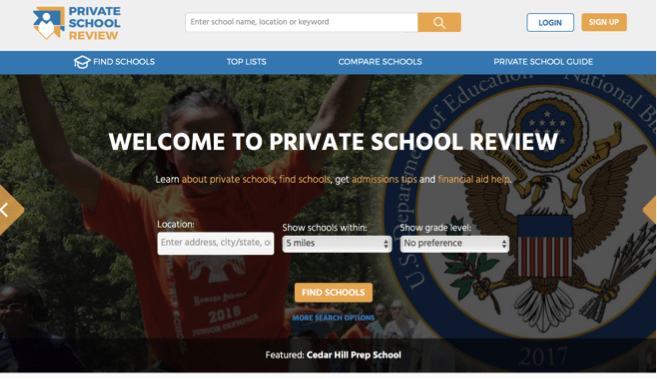 Directory site for schools
