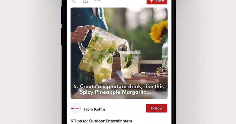 Pinterest Introduces Max Width Promoted Videos