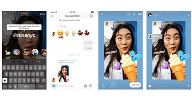 Instagram Lets Users Reshare Stories They’ve Been Mentioned In