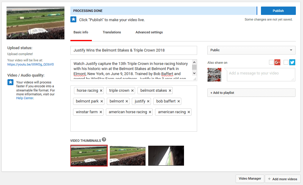 Basic video settings for YouTube content allow for basic optimizations that can improve video visibility and performance