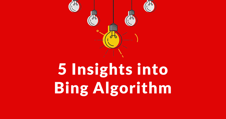 Bing Shares 5 Algo Insights