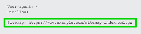 xml sitemap in robots.txt