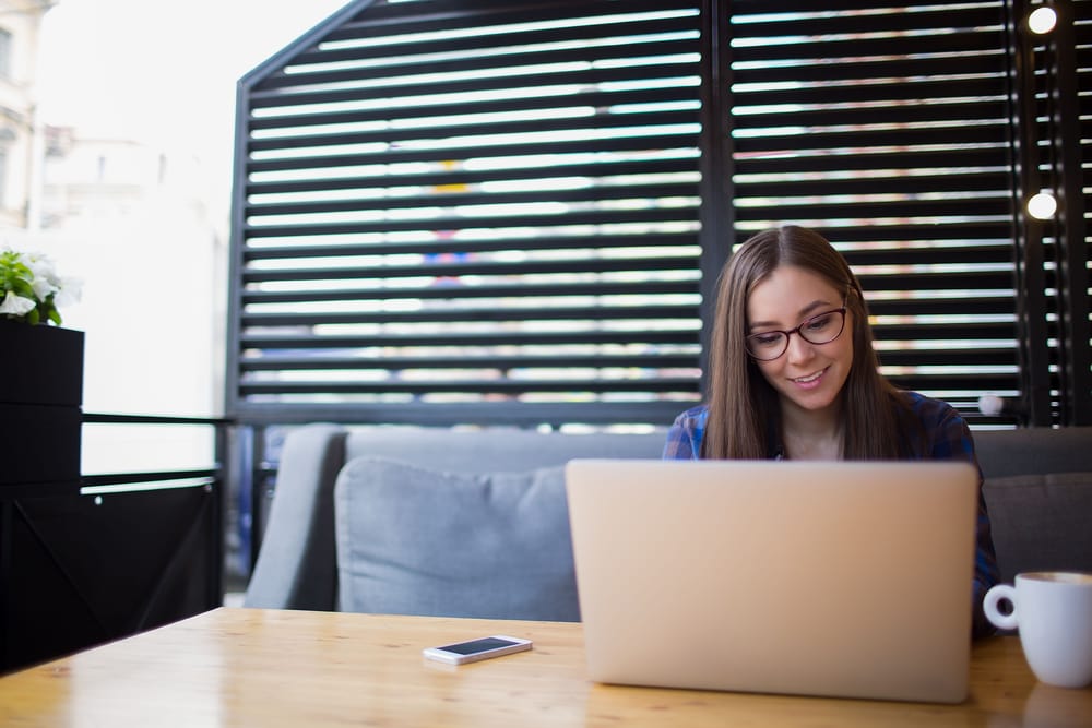 Content Marketer Using Laptop