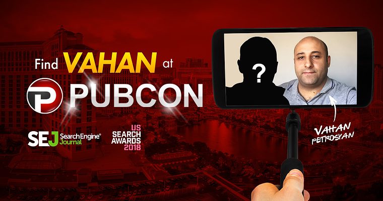 Win a Ticket to the 2018 U.S. Search Awards, Find Vahan at Pubcon!