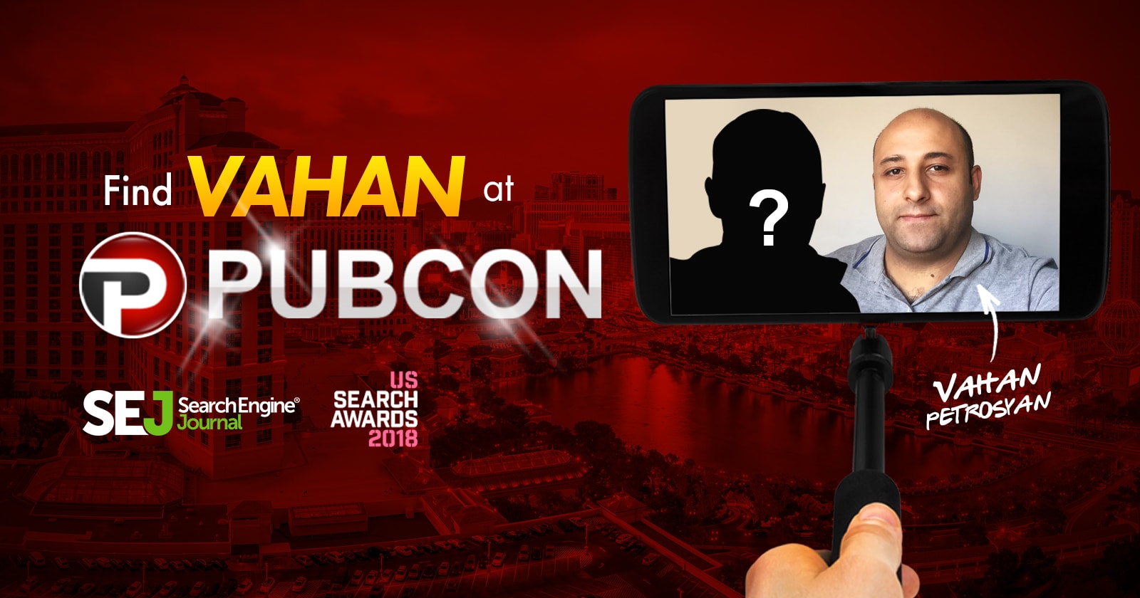 Win a Ticket to the 2018 U.S. Search Awards, Find Vahan at Pubcon!