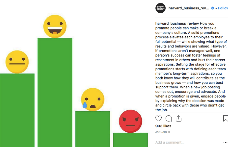Harvard Business Review Instagram Post
