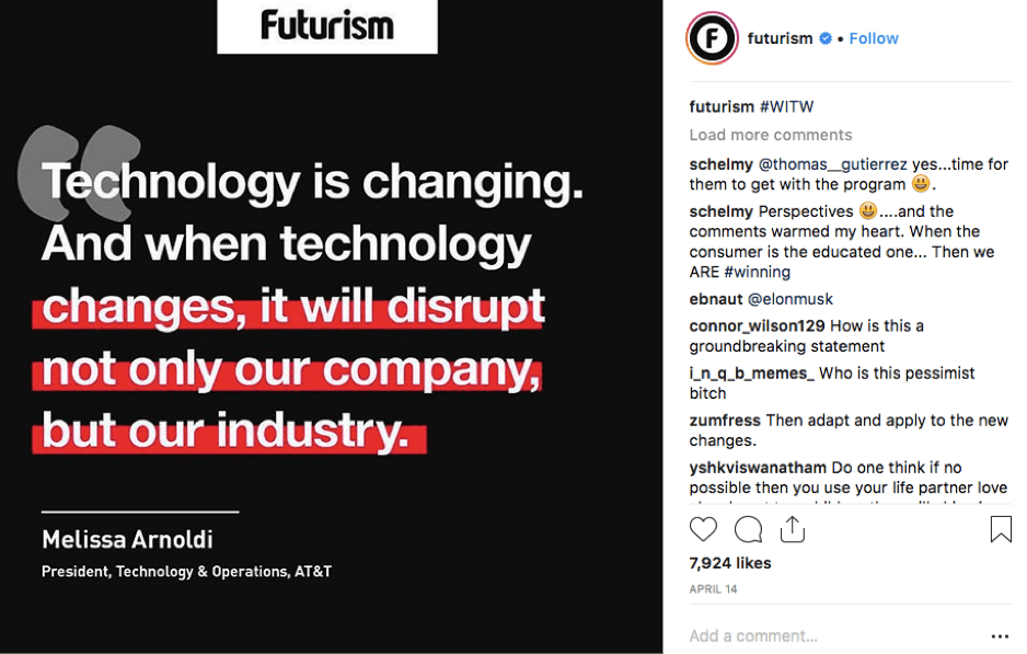Futurism Instagram Post
