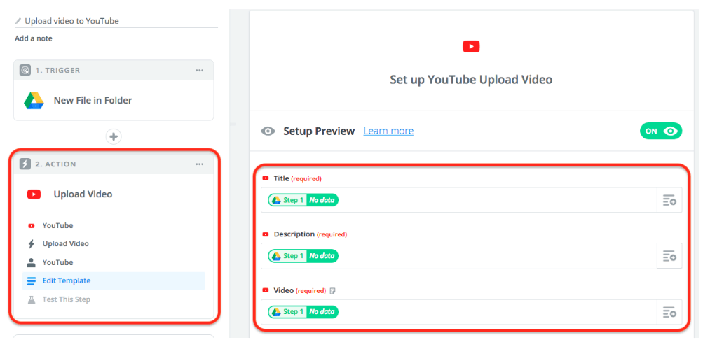 YouTube Upload Video Zapier